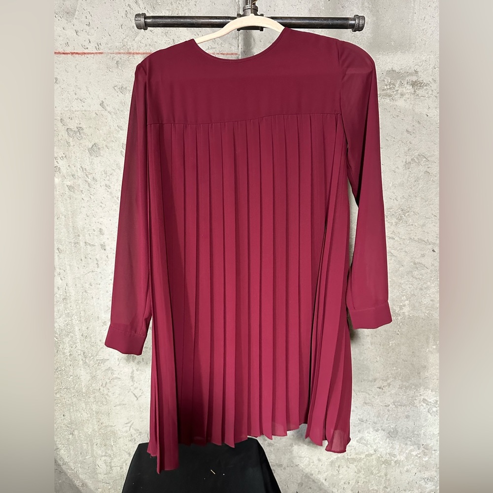 Rachel Parcell Pleated Red Dress